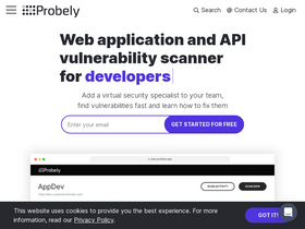 'probely.com' screenshot