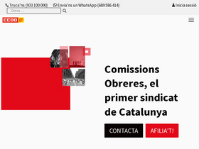 'ccoo.cat' screenshot
