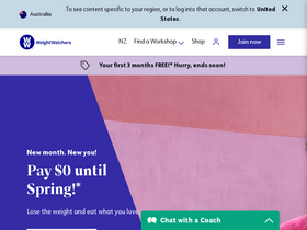 'cmx.weightwatchers.com.au' screenshot