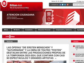 'bilbao.eus' screenshot