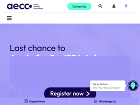 'aeccglobal.in' screenshot