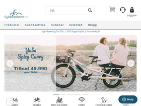 'sykkelpikene.no' screenshot