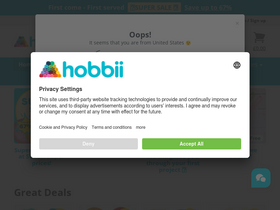 'hobbii.co.uk' screenshot