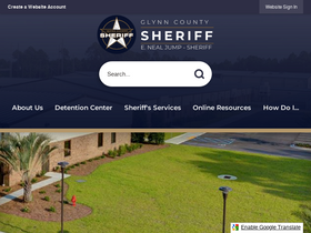 'glynncountysheriff.org' screenshot