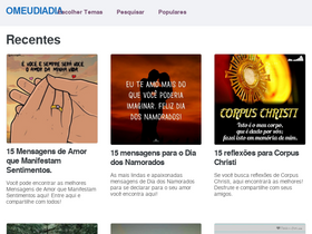'omeudiadia.com.br' screenshot