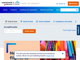 'afklcargo.com' screenshot