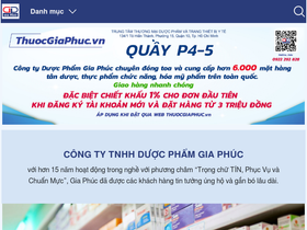 'thuocgiaphuc.vn' screenshot