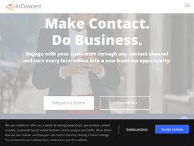 'inconcertcc.com' screenshot