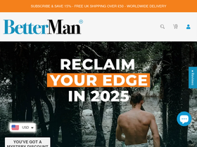 BetterMan Labs  website screenshot