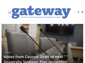 'thegatewayonline.ca' screenshot