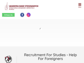 'wszia.opole.pl' screenshot