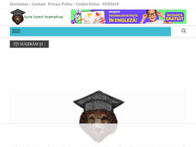 'scriecorect.ro' screenshot