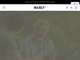 Manlytshirt website screenshot