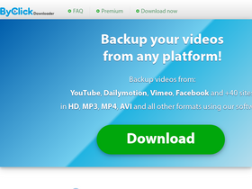 'byclickdownloader.com' screenshot