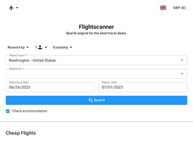 'flightscanner.com' screenshot