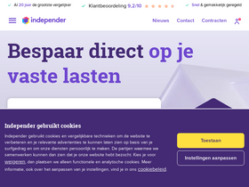 'independer.nl' screenshot