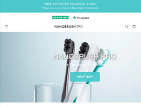 NanoBrush PRO homepage screenshot
