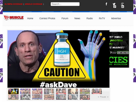 'rxmuscle.com' screenshot