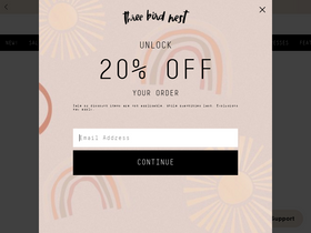 'threebirdnest.com' screenshot