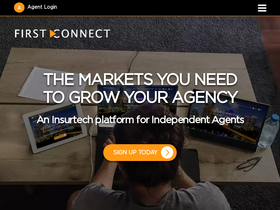 'firstconnectinsurance.com' screenshot