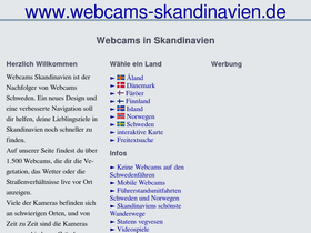 'webcams-skandinavien.de' screenshot