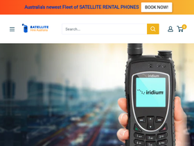 satellitehire.com.au homepage screenshot