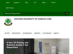 'suasis.sua.ac.tz' screenshot