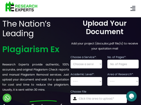 'researchexperts.in' screenshot