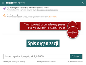 'spis.ngo.pl' screenshot