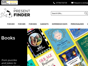 'thepresentfinder.co.uk' screenshot