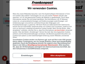 'frankenpost.de' screenshot