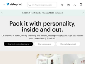 'vistaprint.com.au' screenshot