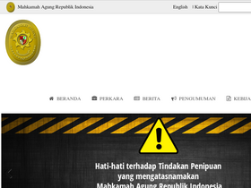 'esurvey.badilum.mahkamahagung.go.id' screenshot
