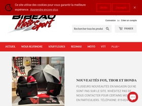 bibeaumotosport.ca homepage screenshot