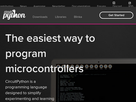 'circuitpython.org' screenshot