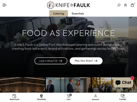 knifeandfaulk.com homepage screenshot
