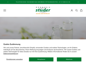 drogerie-studer.ch homepage screenshot