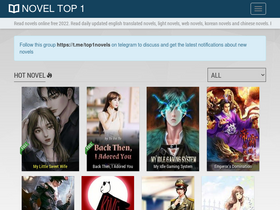 'top1novels.com' screenshot