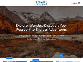 'travelsnippet.com' screenshot