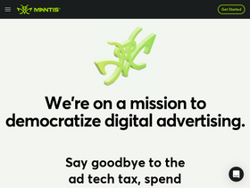 'mantisadnetwork.com' screenshot