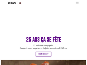 'solidays.org' screenshot