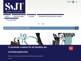 'svjt.se' screenshot