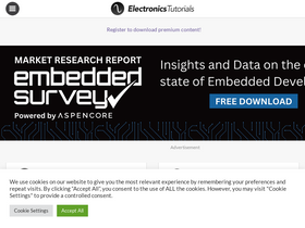 'electronics-tutorials.ws' screenshot