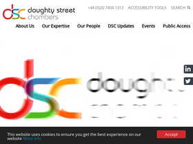 'doughtystreet.co.uk' screenshot
