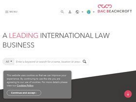 'dacbeachcroft.com' screenshot