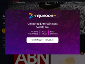 'mjunoon.tv' screenshot