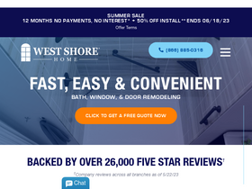 'westshorehome.com' screenshot