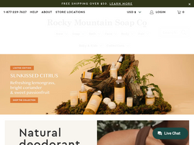'rockymountainsoap.com' screenshot