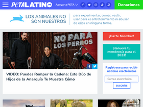 'petalatino.com' screenshot