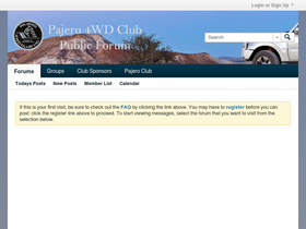 'pajeroforum.com.au' screenshot